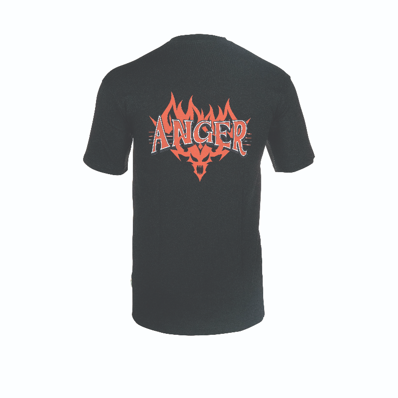 Drop Shoulder Men's T-shirt(ANGER) - Gallery View 2
